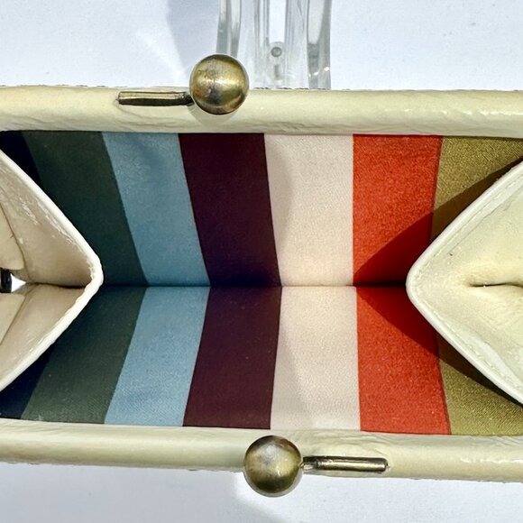 COACH 65th Anniversary Legacy Patent Leather French Frame Wallet White 41505 - Picture 8 of 10